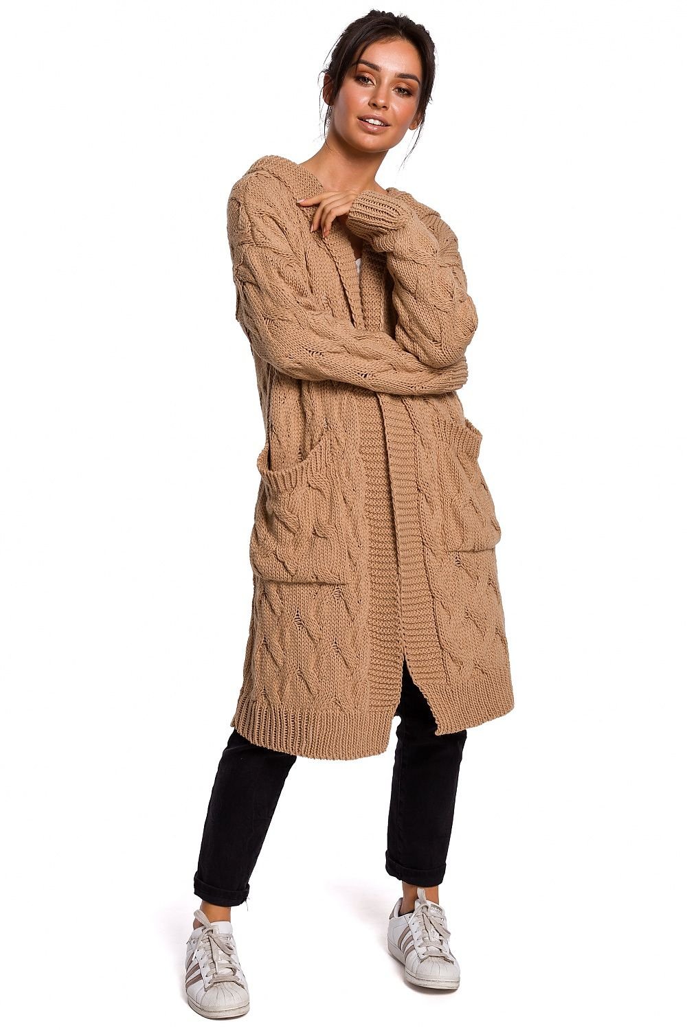 Cardigan long confortable et chaud