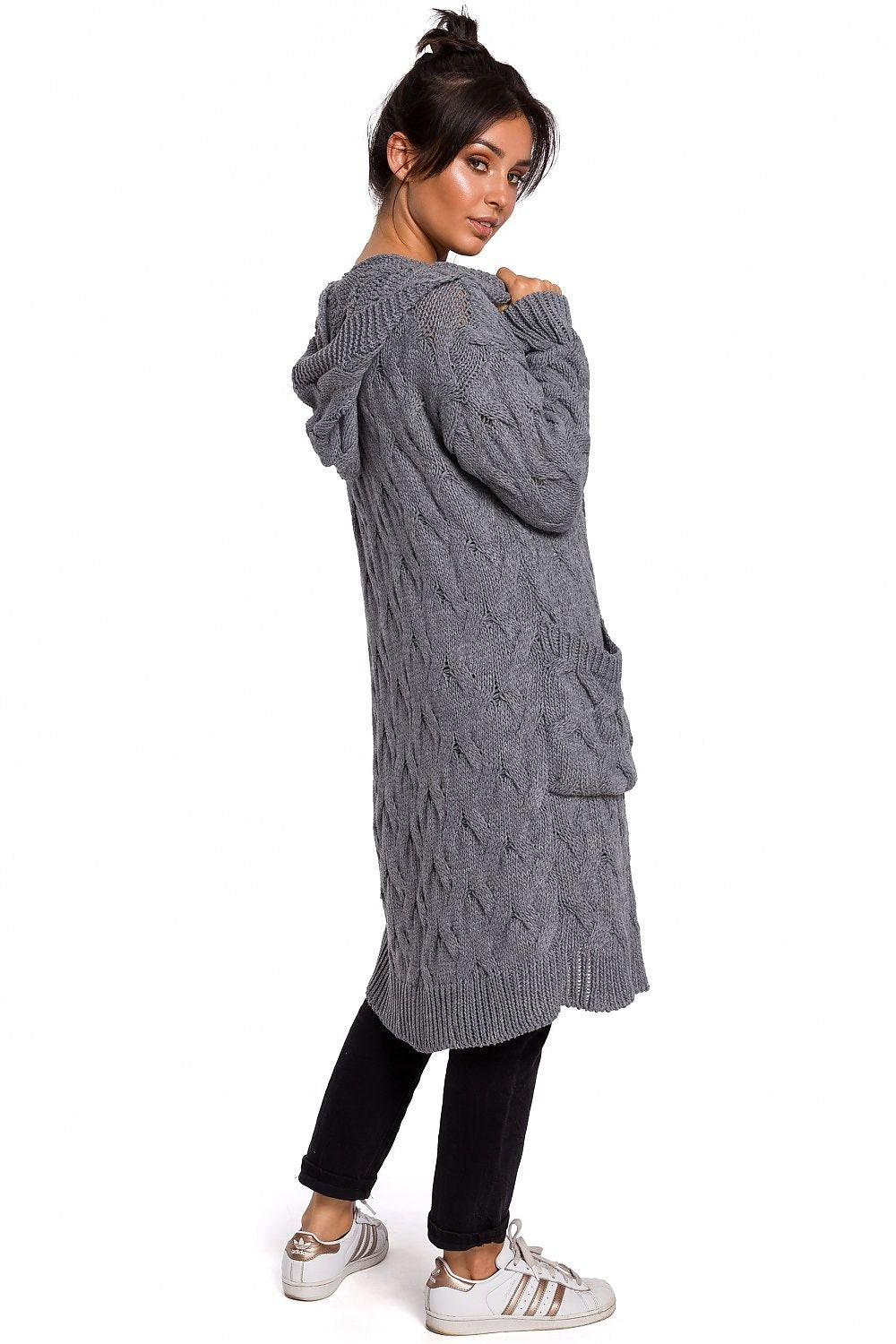 Cardigan long confortable et chaud