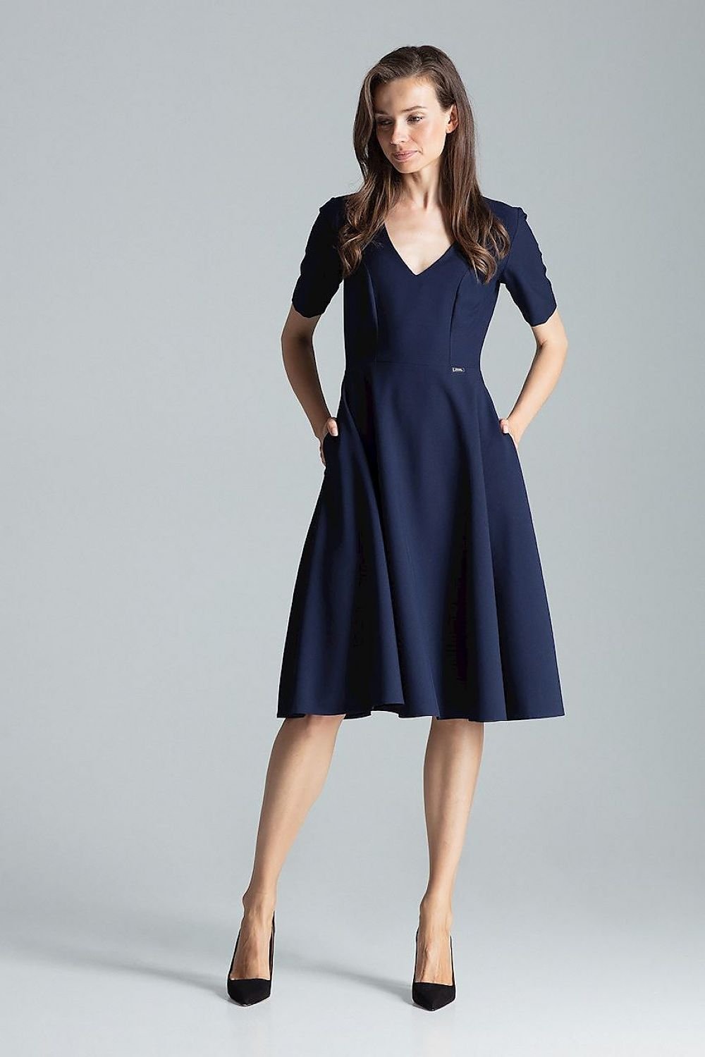 Short-sleeved unlined  Daydress  Figl