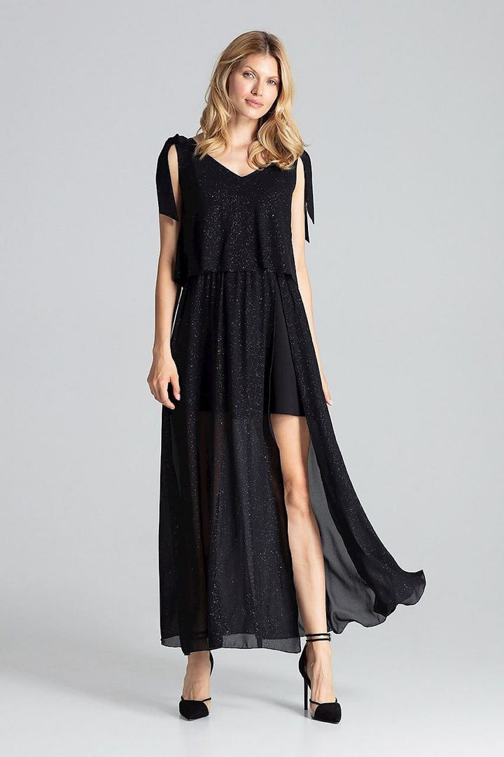 Long Sensual Sleeveless Cocktail Dress  Figl