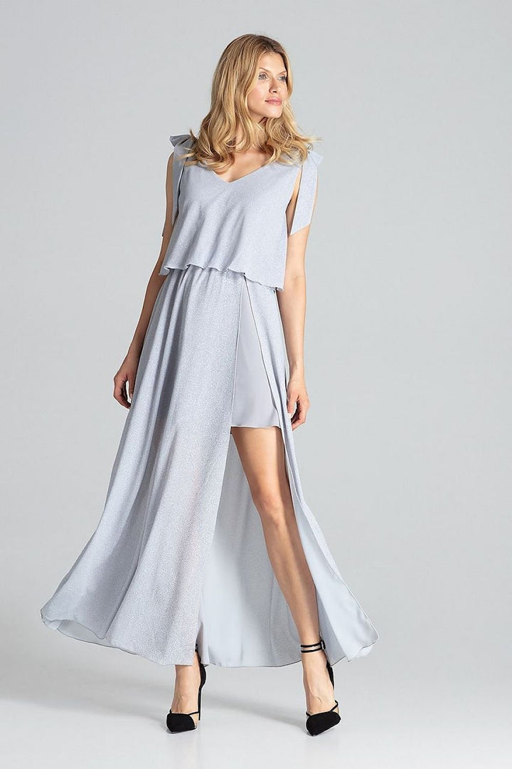 Long Sensual Sleeveless Cocktail Dress  Figl