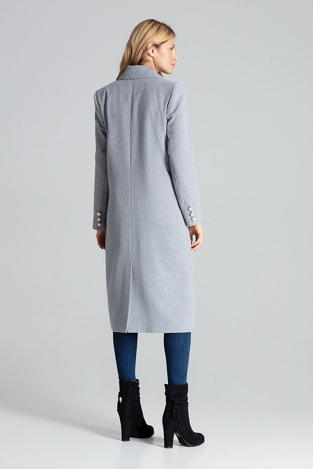 Double-Breasted Classic Coat With Collar Figl