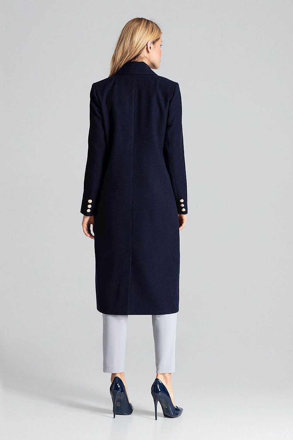 Double-Breasted Classic Coat With Collar Figl