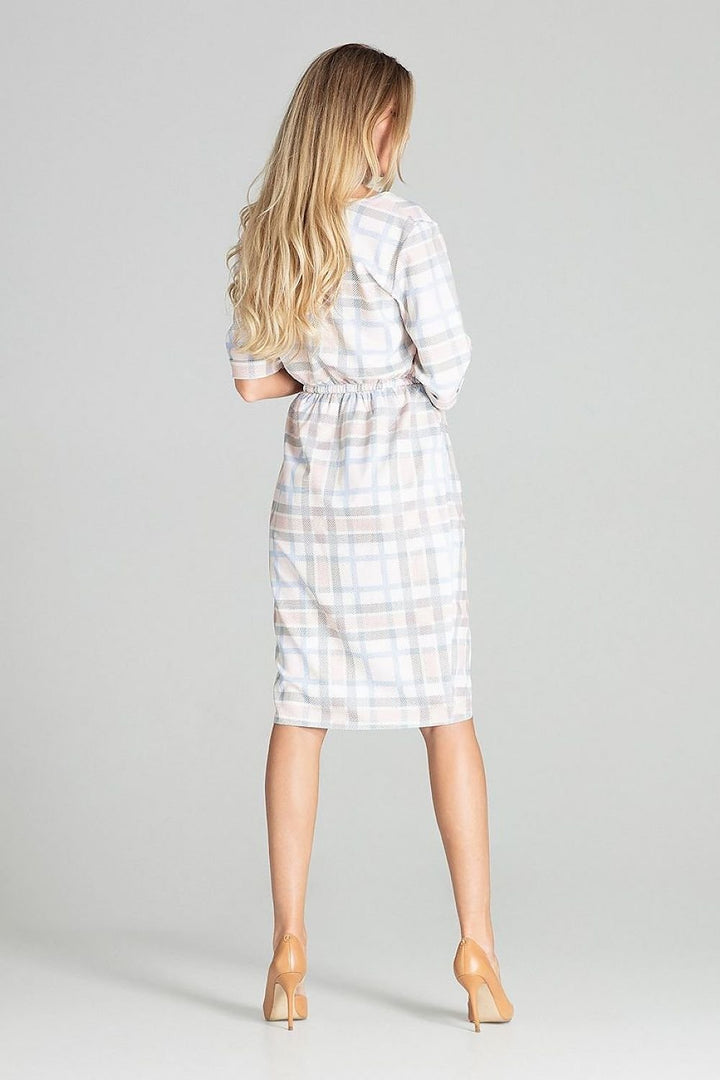 Spring checkered midi Daydress  Figl