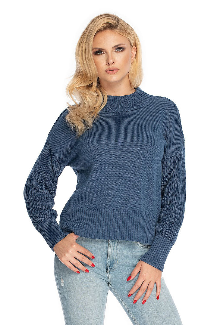 Jumper  Sweater With A Simple Loose Cut PeeKaBoo