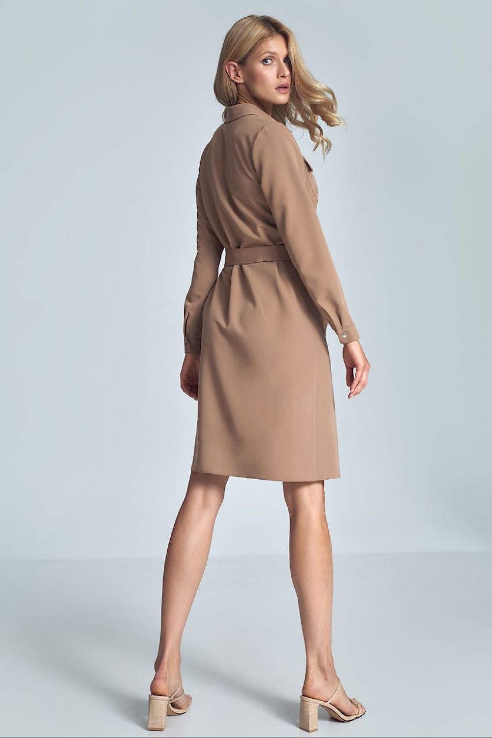 Daydress midi shirt dress with long sleeves Figl