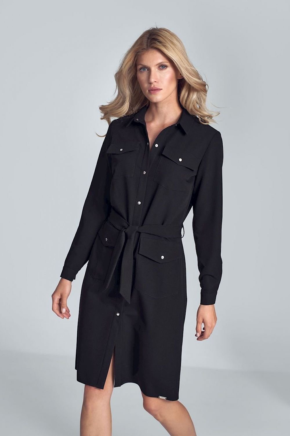 Daydress midi shirt dress with long sleeves Figl