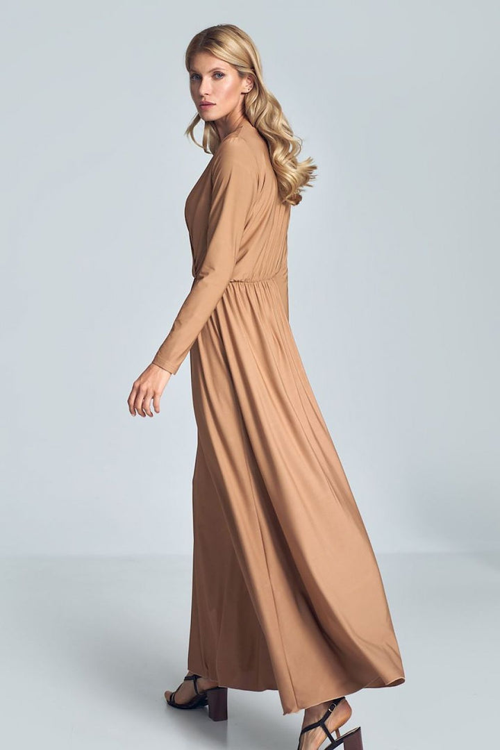 Maxi Daydress With Long Sleeves Figl