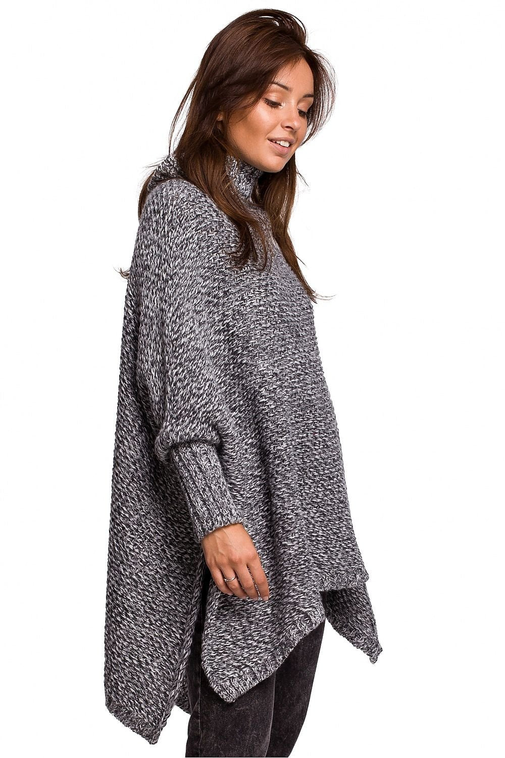 Pull chaud poncho