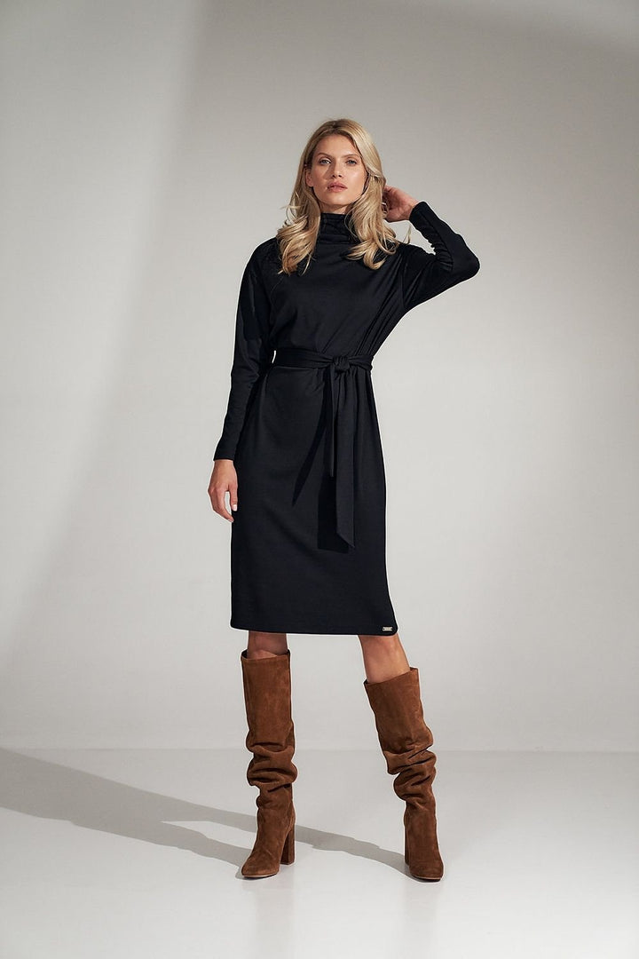 Turtleneck and kimono long sleeves Daydress  Figl