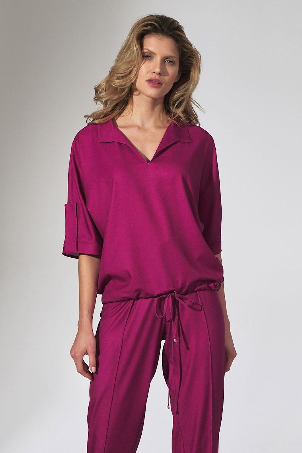 Blusa tipo kimono con cuello Figl