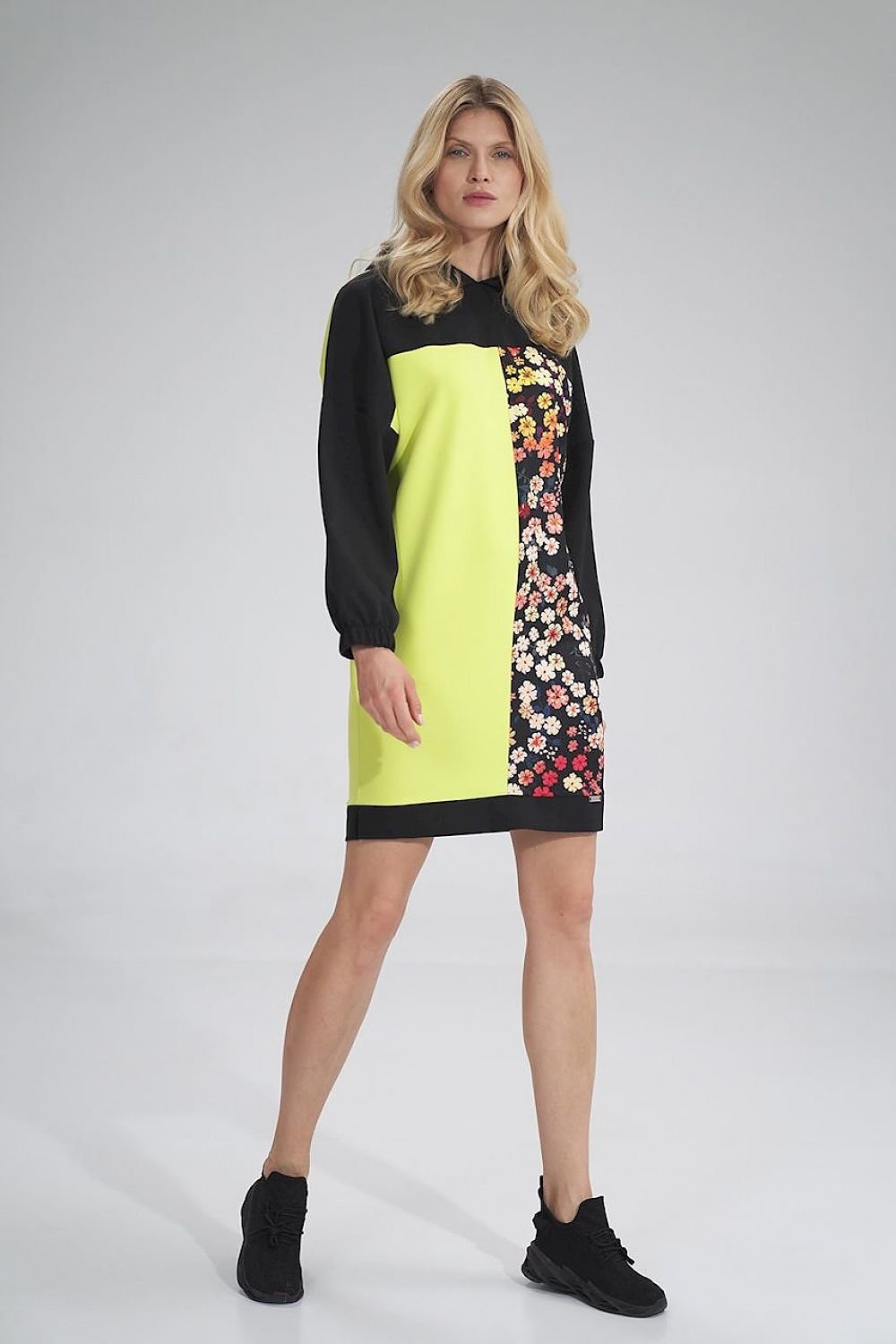 Three-coloured midi Daydress  Figl