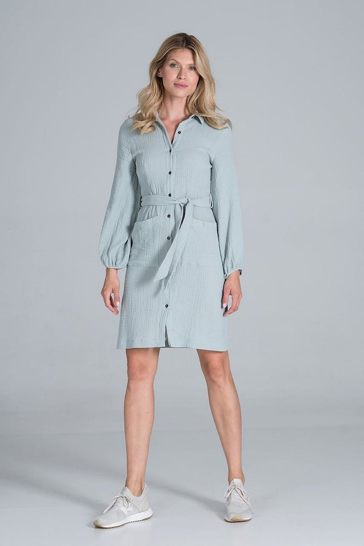 Cotton midi shirt Daydress  Figl