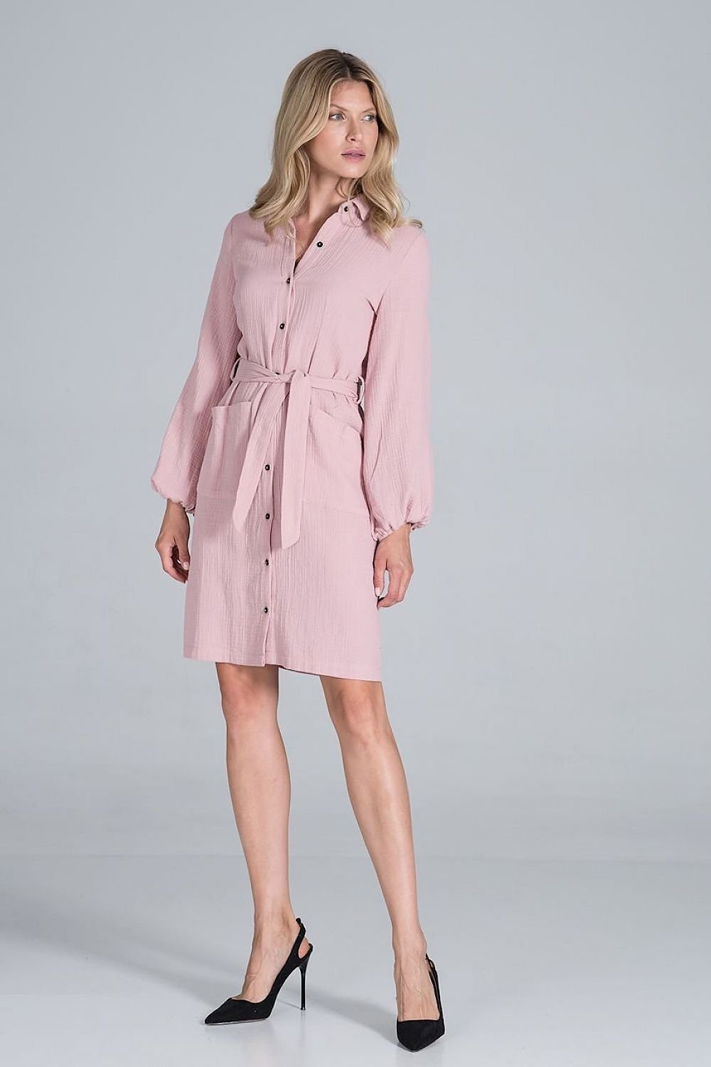 Cotton midi shirt Daydress  Figl