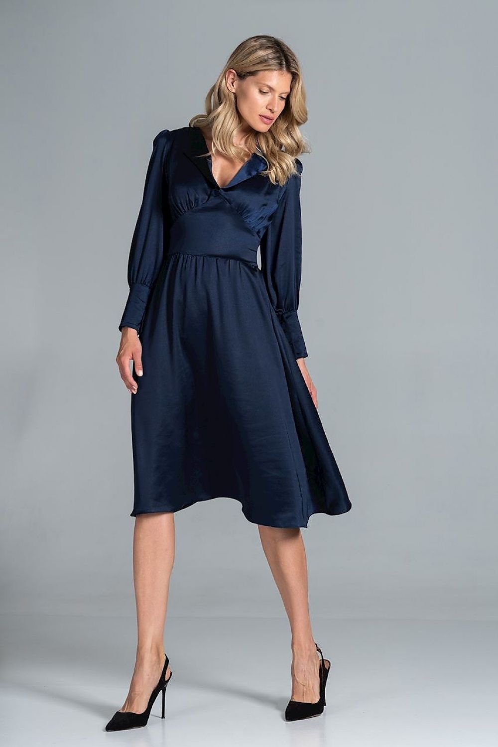 Midi satin Daydress  Figl