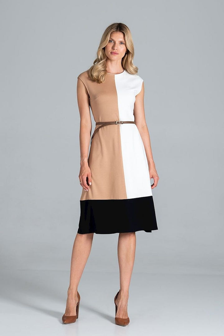 Tri-colour midi Daydress  Figl