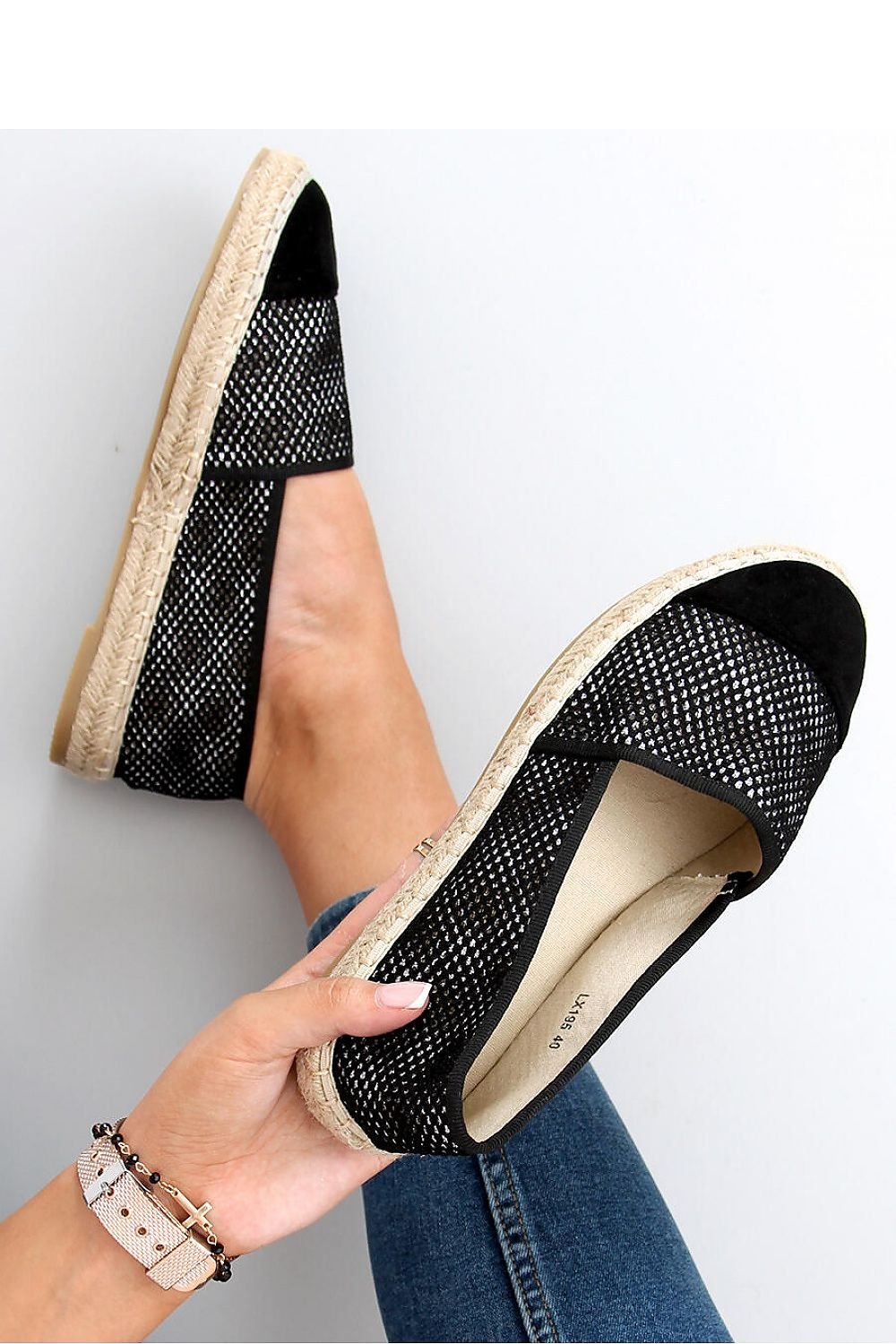 Espadrille à bouts en daim pour femmes