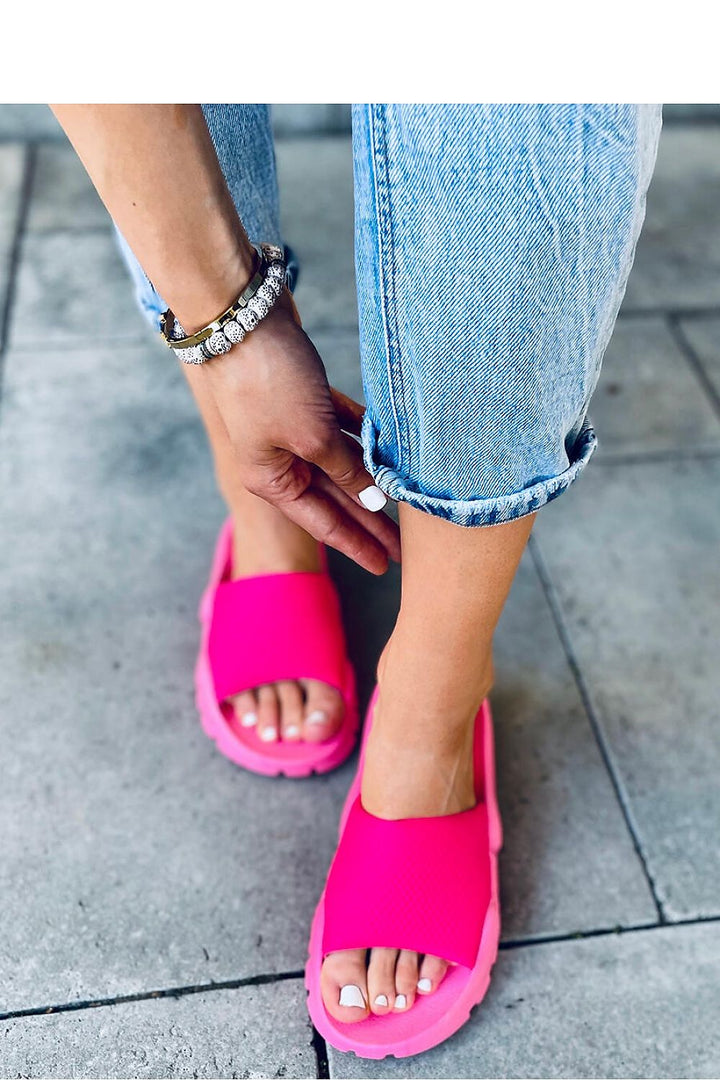 Women's flip-flops on a rubber sole in a sporty style