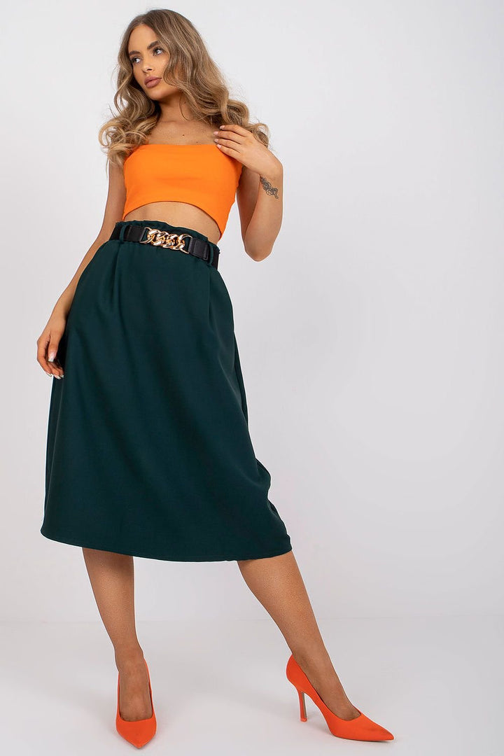 Skirt With Elastic Waistband Italy Moda