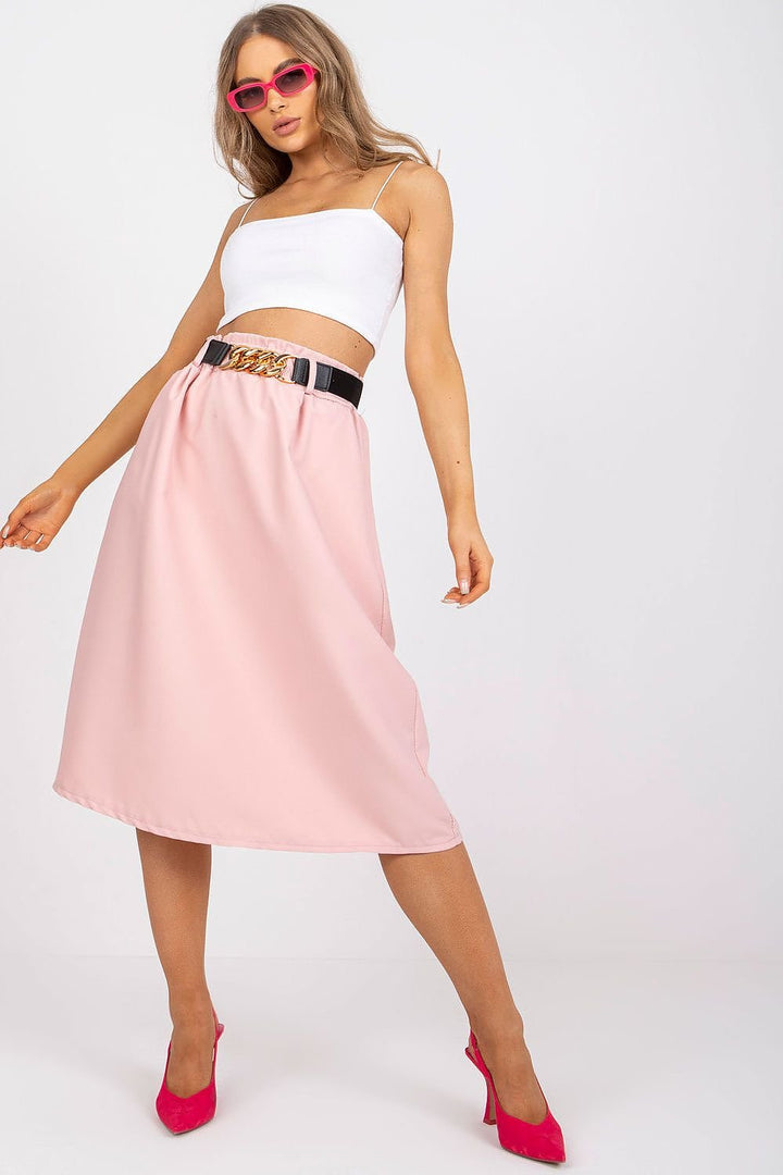 Skirt With Elastic Waistband Italy Moda