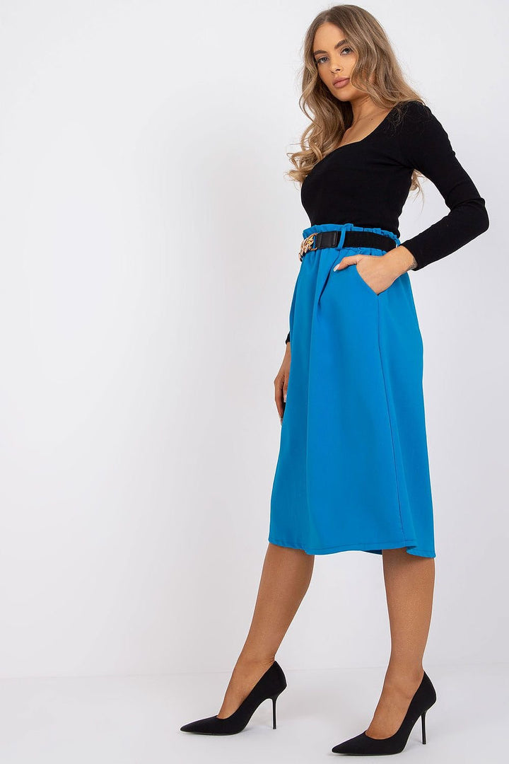 Skirt With Elastic Waistband Italy Moda