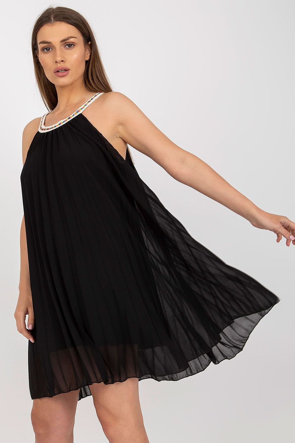 Summer Pleated Strapless Daydress Italy Moda