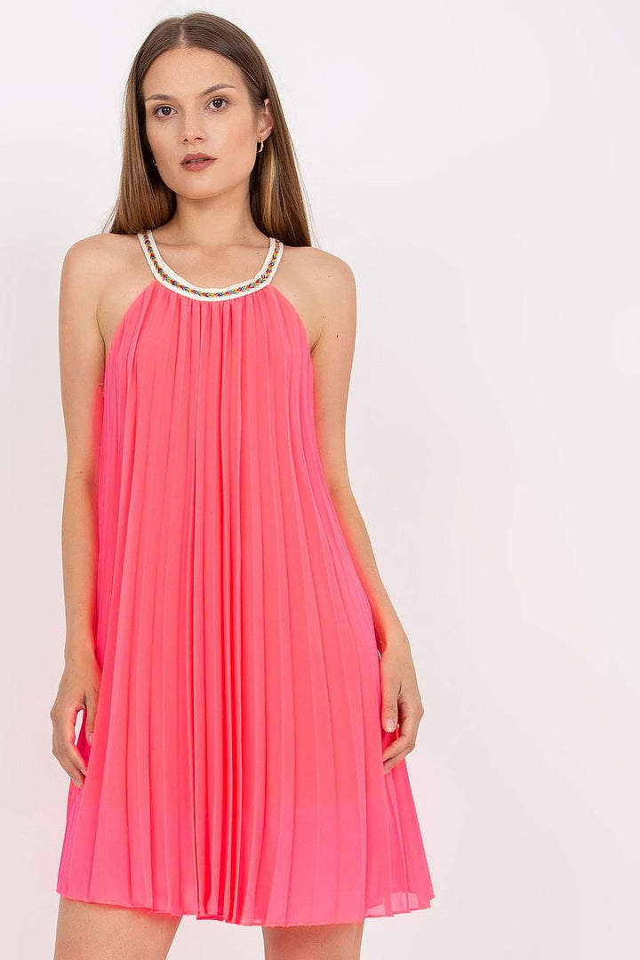 Summer Pleated Strapless Daydress Italy Moda