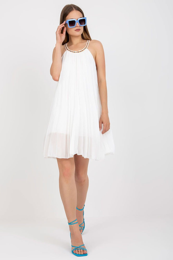 Summer Pleated Strapless Daydress Italy Moda