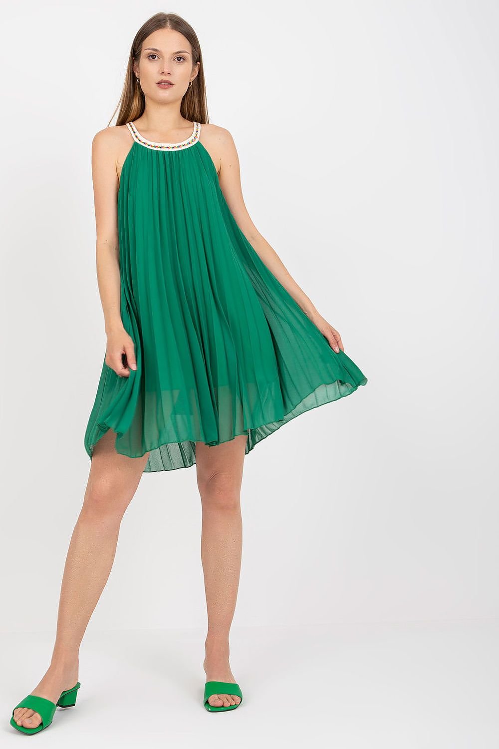 Summer Pleated Strapless Daydress Italy Moda