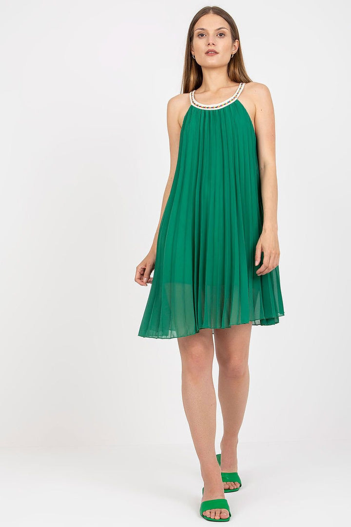 Summer Pleated Strapless Daydress Italy Moda